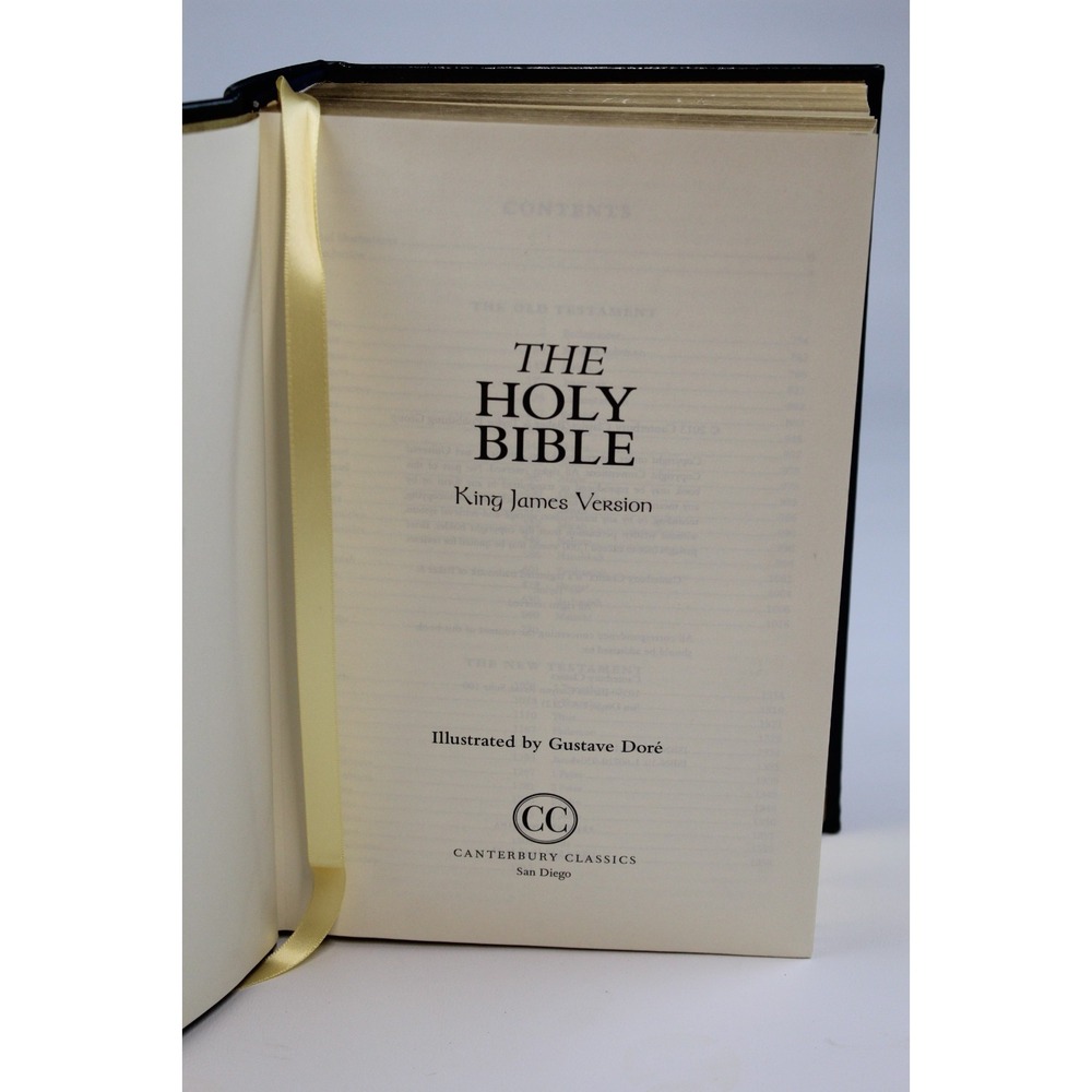 The Holy Bible Illustrated KJV Canterbury Classics Leather Bound Gold Edge HC - Picture 8 of 9